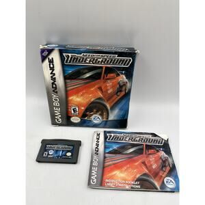 Need For Speed Underground Game Boy Advance, Original Box, Manual, Tested